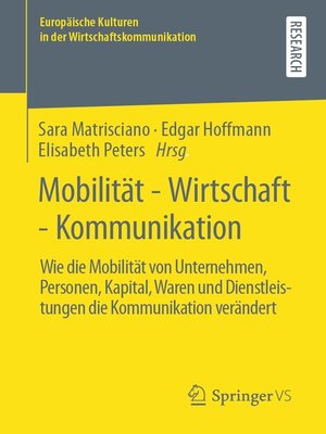 cover image of Mobilität--Wirtschaft--Kommunikation